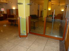 *Two Mahogany and Plate Glass Illuminated Room Dividers