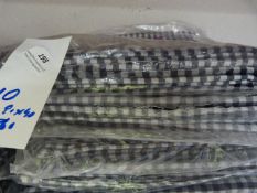 *Ten 90x90 Blue and White Gingham Tablecloths