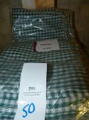 *Fifty Green and White Gingham Tablecloths