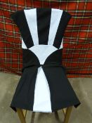 *Thirty Black and White Poly Cotton Chair Covers