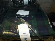 *Eight 90x90 Blue and Green Tartan Tablecloths