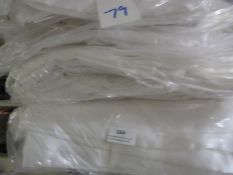 *Seventy Nine White and Offwhite Satin Chair Covers