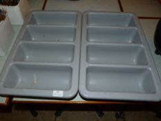*Two Cutlery Trays