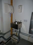 *Stainless Steel Wash Basin Complete with Paper Towel and Soap Dispenser