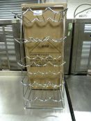 Chrome Fifteen Bottle Wire Wine Rack