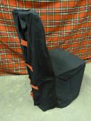 *Thirty Polycotton Black and Red Chair Covers