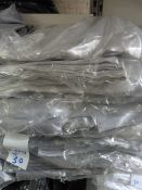 *Fifty Silver Satin Chair Covers