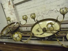 Two Tiffany Style Ceiling Lights