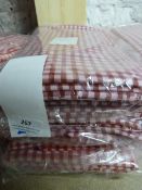 *Ten 108x60 Red Gingham Table Cloths
