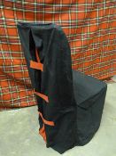 *Thirty Polycotton Black and Red Chair Covers
