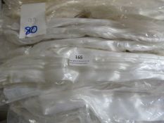 *Ninety White and Offwhite Satin Chair Covers