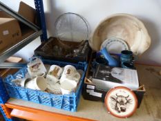 Drinking Glasses, Decorative Plates, Mugs, Pottery, Etc