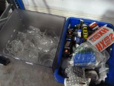 Box of Golf Balls, Buttons, Etc.