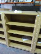 *Four Height Light Oak Book Shelf