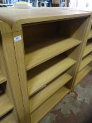 *Four Height Light Oak Book Shelf