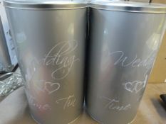 Two Wedding Gift Tins