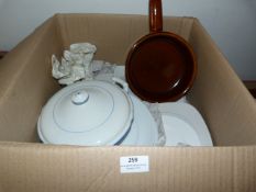 Box of White Dinnerware
