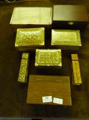Collection of Mother of Pearl Boxes and Others