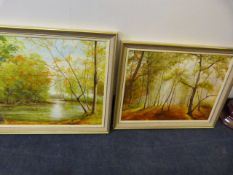 Two Framed Oil Paintings 