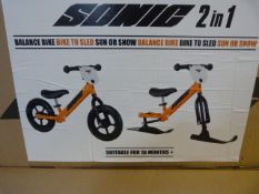 *Sonic 2-in-1 Balance Bike to Sled