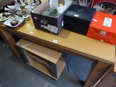 Beech Effect Dining Table on Square Legs