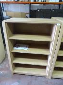 *Four Height Light Oak Book Shelf