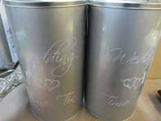Two Wedding Gift Tins