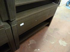 *Dark Oak Coffee Table with Single Drawer
