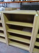 *Four Height Light Oak Book Shelf