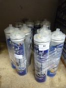 Twelve Cans of Hammerite Metal Paint (Black, Blue and White)