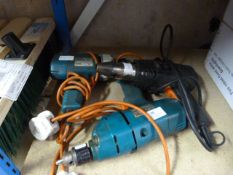 Two Black and Decker Drills and a Heat Gun