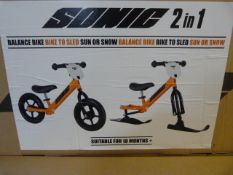*Sonic 2-in-1 Balance Bike to Sled