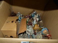 Box Containing Assorted Ornaments