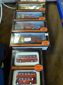 Seven Boxed Diecast Buses
