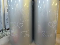 Two Wedding Gift Tins