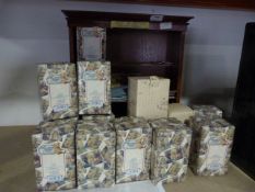 Collection of Cherished Teddies and Display Shelf