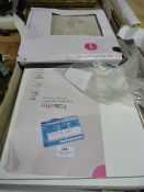 *Self Adhesive Vinyl Tiles and HIgh Gloss Laminate Flooring (White)