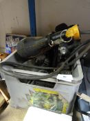 Box Containing JCB Drill, Craft Router and Batteries
