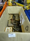 Box Containing Drill Bits, Tap and Die Sets