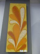 Oil on Canvass Depicting an Orange Flower