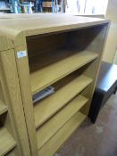*Four Height Light Oak Book Shelf
