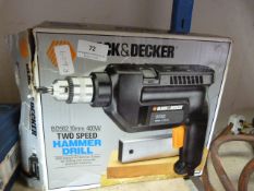 Black and Decker Two Speed Hammer Drill