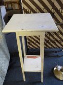 White Painted Plant Stand