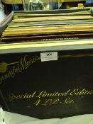 Collection of LP Records in Case