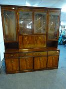 Mahogany Glazed Wall Unit
