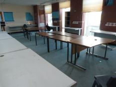 *Remaining Contents of Classroom H4 Which Includes; Grey Office Tables, Four Drawer Foolscap