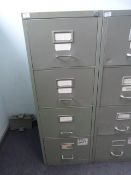 *Four Drawer Foolscap Filing Cabinet (Grey)