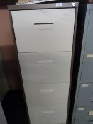 *Four Drawer Foolscap Filing Cabinet (Coffee and Cream)