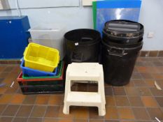 *Assorted Wastebins, Plastic Storage Boxes, etc.