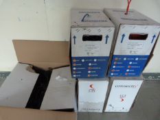 *Five Boxes of Cat5E Cable and a Box of Leeds